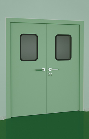 钢制洁净门机制板对夹式 钢制洁净门机制板对夹式