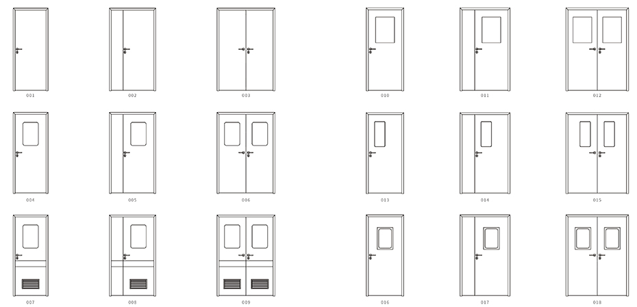 洁净门款式图 洁净门款式图